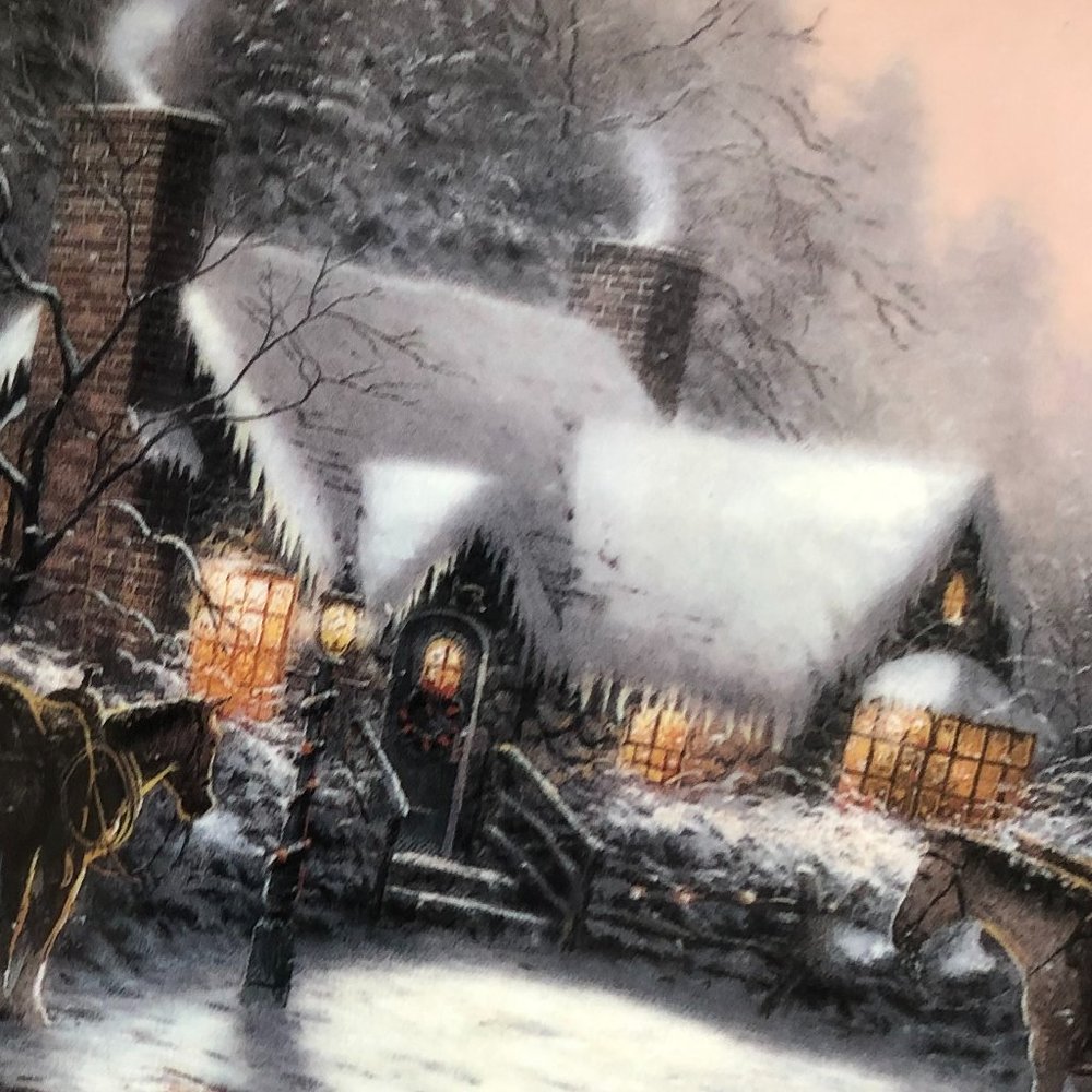THOMAS KINKADE "A CHRISTMAS WELCOME GATHER AT OUR HOME1997 PLATE & CERT.IFICATE - Picture 14 of 16